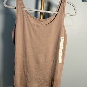 a.n.a Tan Fitted Tank Top